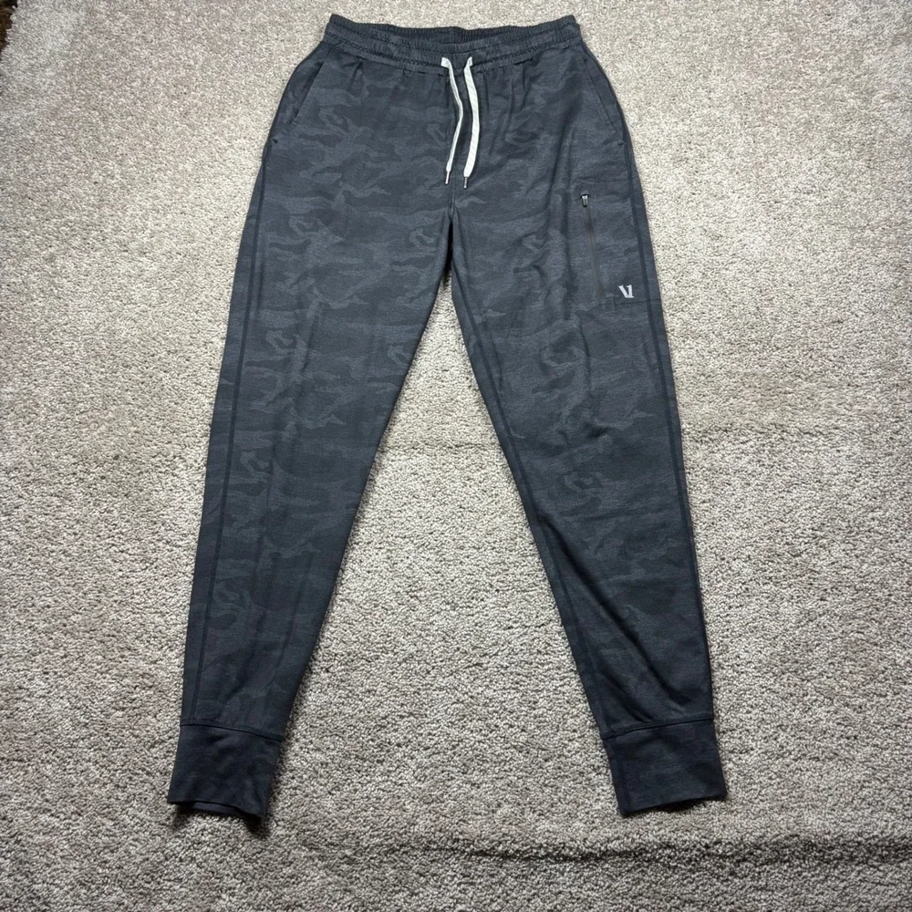 Vuori Mens Sunday Performance Jogger Black Camo Athletic Pants Small S V416